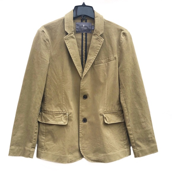 Urban Outfitter Hawkins McGill Khaki Comfy Nice Coat Blazer Casual Jacket EUC XS